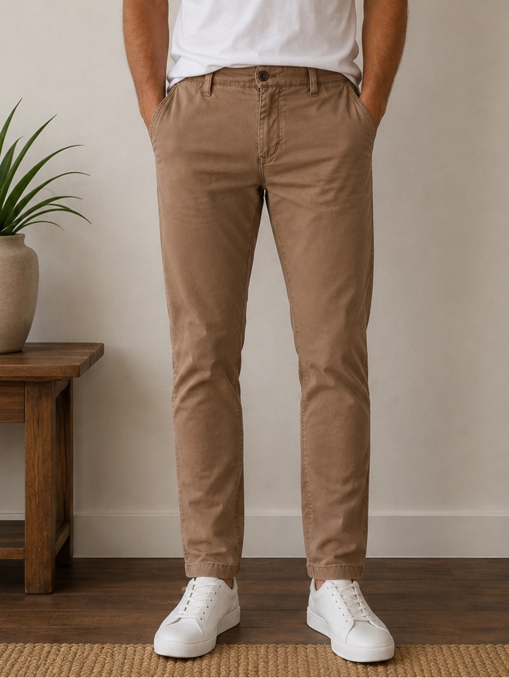 👖Ted Baker London Men’s Tan Chinos – Size 34R